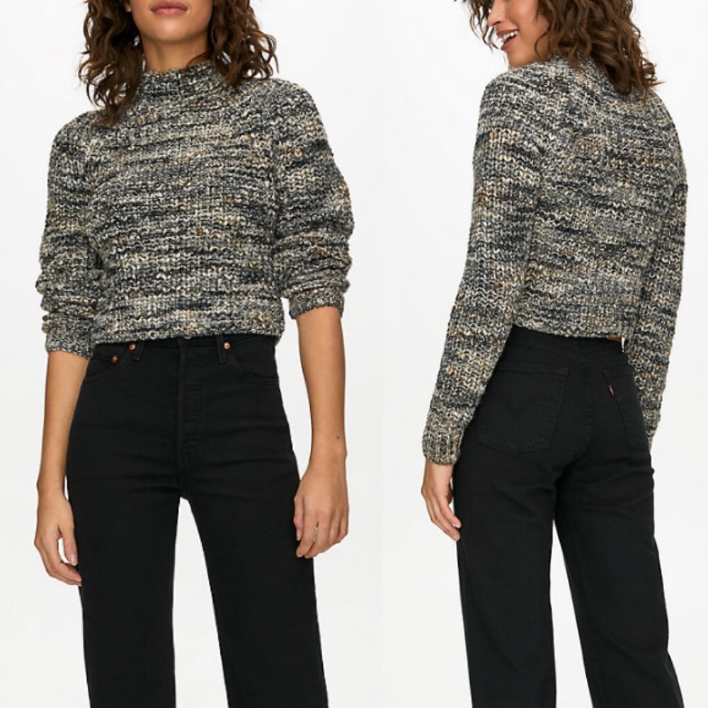 Aritzia Wilfred Retrograde Mockneck Sweater Small